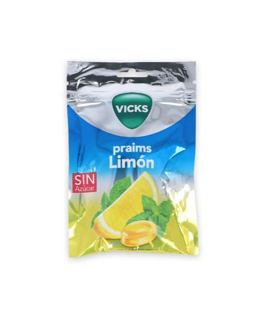 Bonbons Vicks Citron Menthol 72g - Rafraîchissant pour la gorge