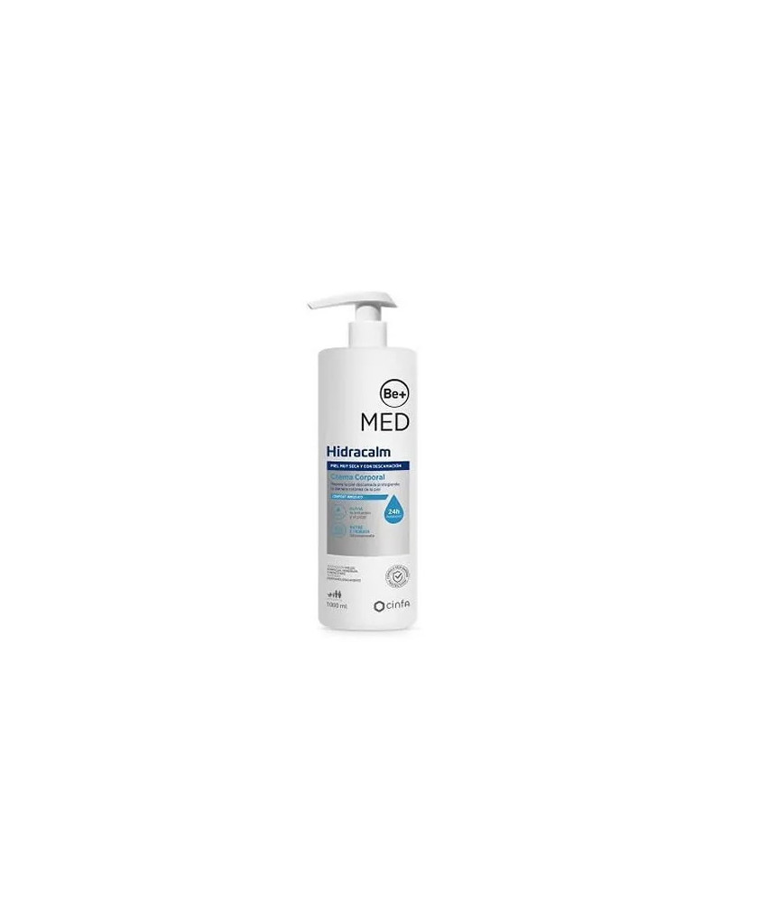 Crème Corps BE+Med Hidracalm 1000 ml : Hydratation intense