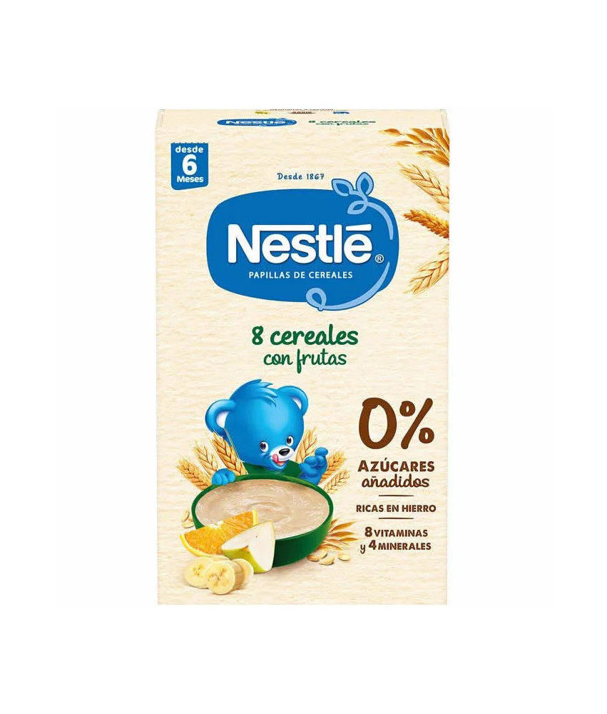 Nestlé 8 Céréales Complètes avec Fruits 475g - Petit-déjeuner sain