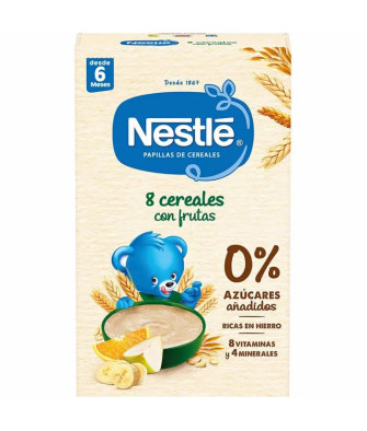 Nestlé 8 Céréales Complètes avec Fruits 475g - Petit-déjeuner sain