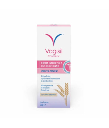 Crème intime Vagisil 2 en 1 30g pour usage quotidien