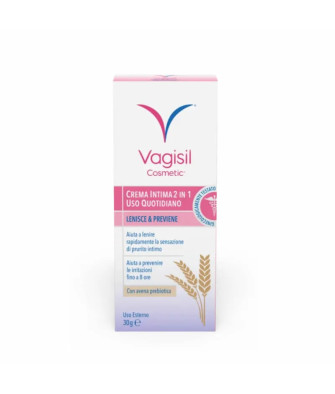 Crème intime Vagisil 2 en 1 30g pour usage quotidien