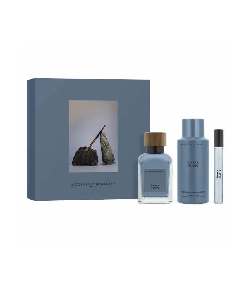 Coffret Ambar Negro 120ml: Parfum élégant ADOLFO DOMINGUEZ