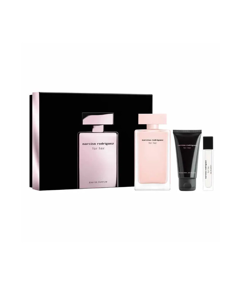 Ensemble cadeau Narciso Rodriguez For Her 100ml - Coffret 3 Produits