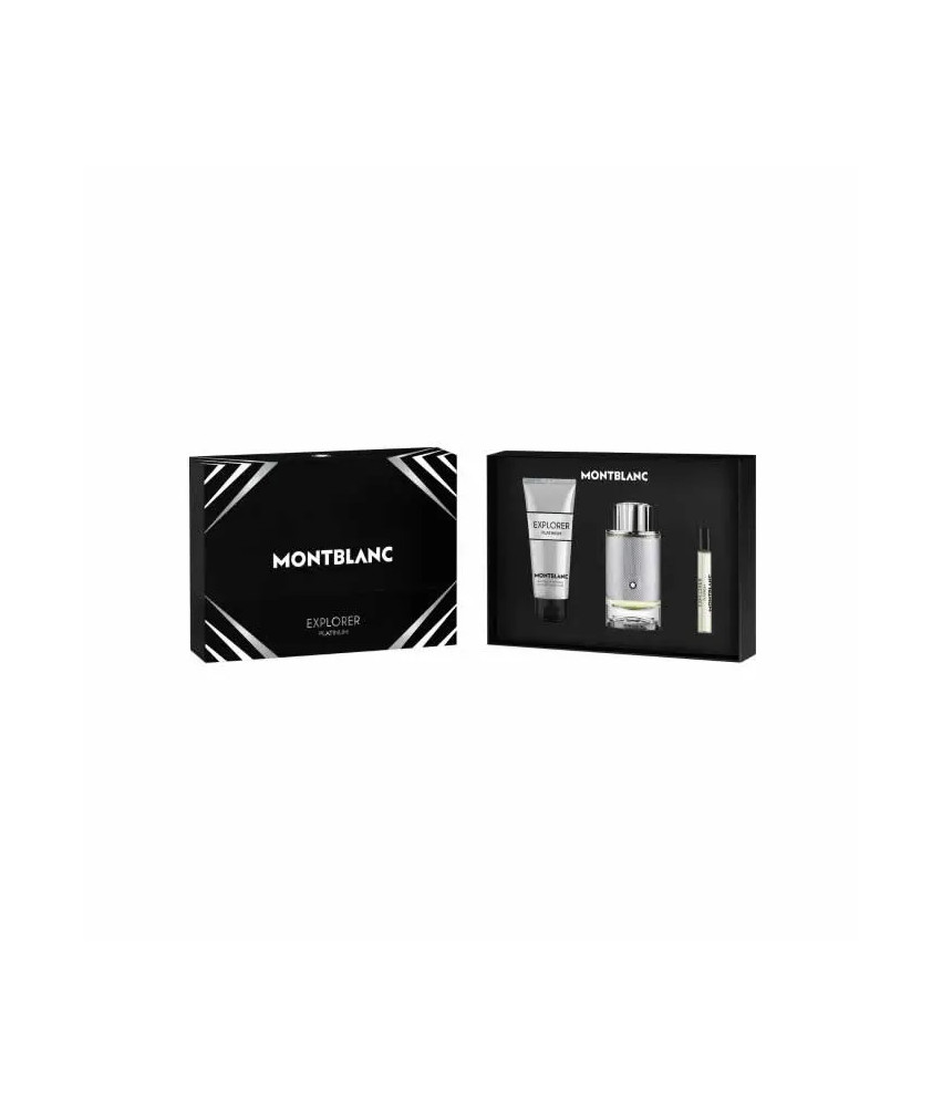 Découvrez le Coffret Montblanc Explorer Platinum 3 Produits