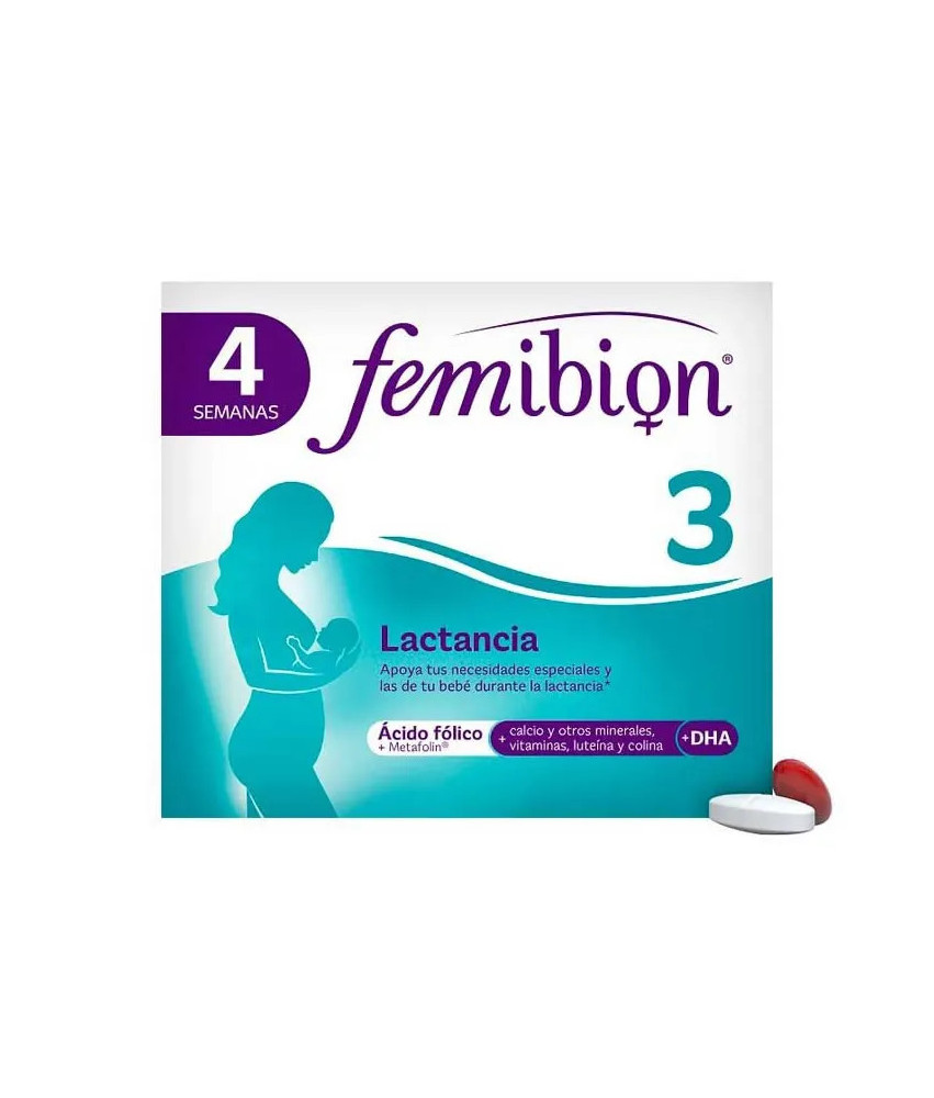 Femibion 3 Lactancia : 28 Comprimés + 28 Capsules pour la nouvelle maman