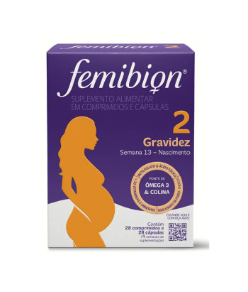 Femibion 2: 28 comprimés et 28 gélules pour femmes actives