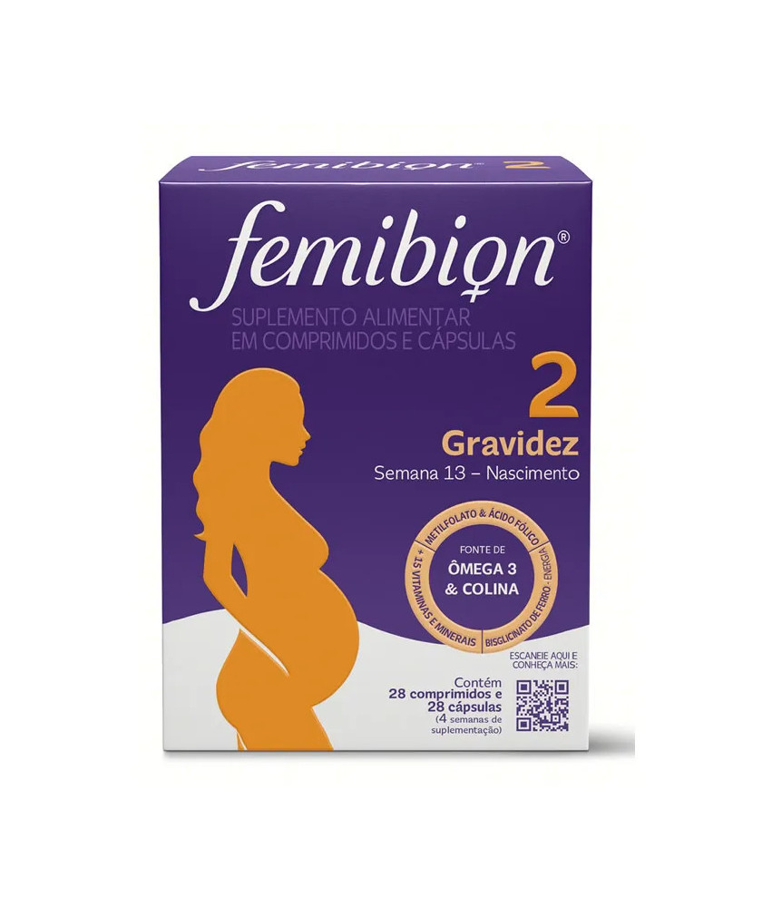 Femibion 2: 28 comprimés et 28 gélules pour femmes actives