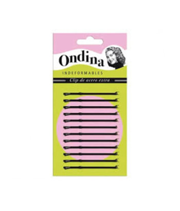 Clips Ondina 70mm Eurostil: Fixation noire élégante