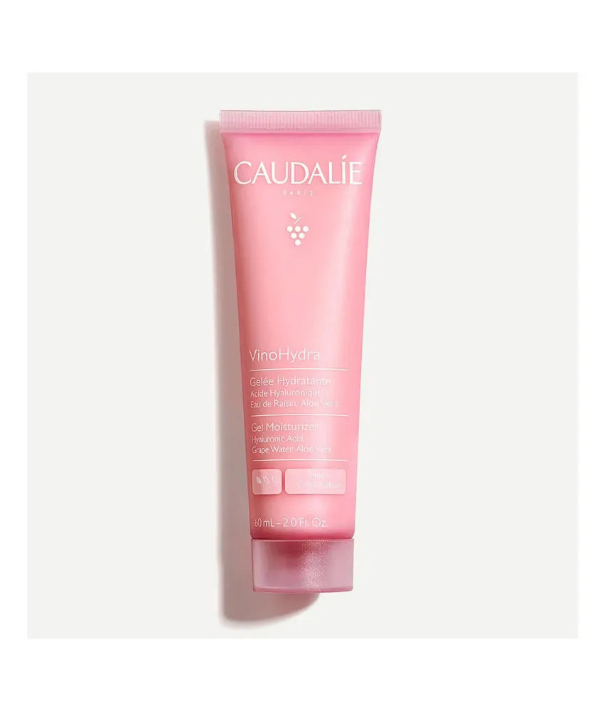 Formule hydratante légère pour la peau avec le gel-crème Caudalie VinoHydra 60ml