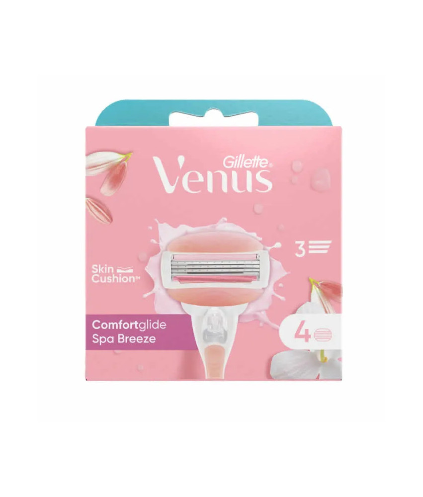 Recharge Gillette Venus Spa Breeze 4 unités - Douceur assurée