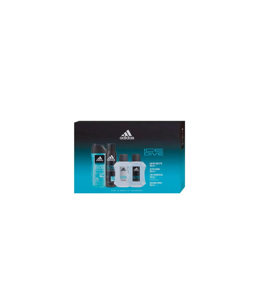 Est Adidas Ice Dive Edt 100g L 250ml After Shave Bs 150ml - Rafraîchissez-vous avec ce parfum Adidas!