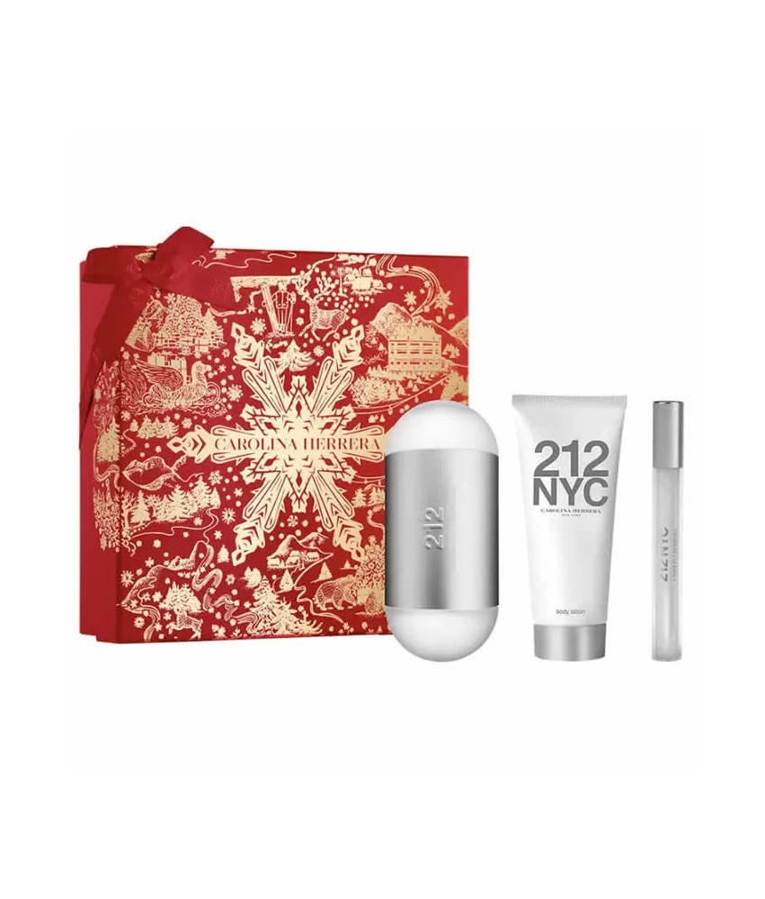 Coffret 3 produits Carolina Herrera 212 NYC 100ml