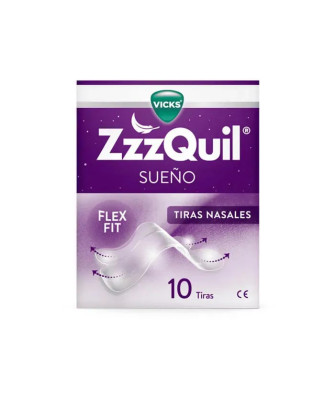 Bandelettes nasales ZzzQuil Sleep 10 unités: Dormez mieux dès maintenant