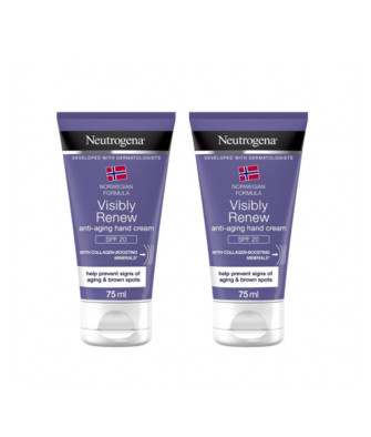 Neutrogena Crème Mains Anti-Âge SPF 20 Duo 75ml - Protégez et Nourrissez vos Mains