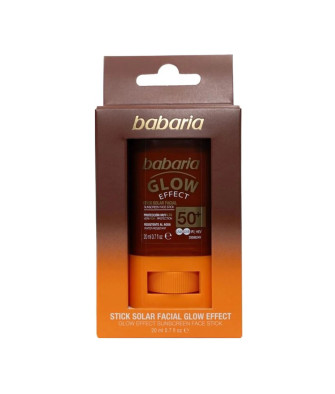 Babaria Glow Effect Stick SPF50 20ml: Protection solaire et éclat instantané
