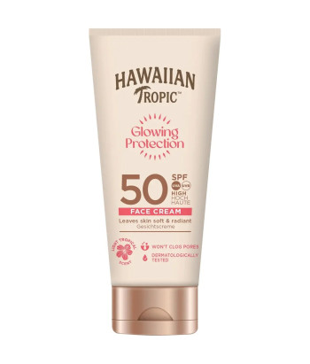 Crème visage Hawaiian Tropic SPF50 50ml : Protection éclatante