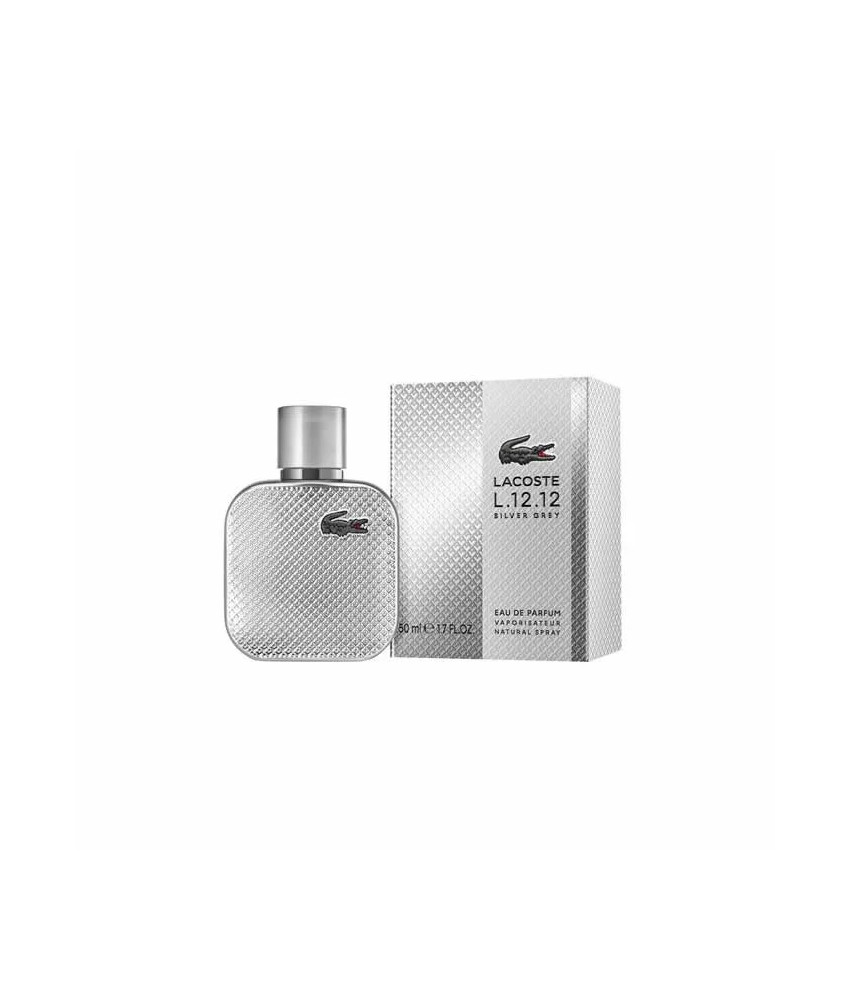 Parfum Lacoste L.12.12 Silver Grey 50ml - Élégance en Gris