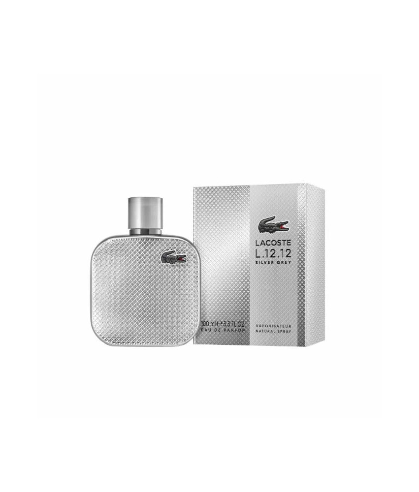Parfum Lacoste L.12.12 Silver Grey 100ml - Élégance rafraîchissante