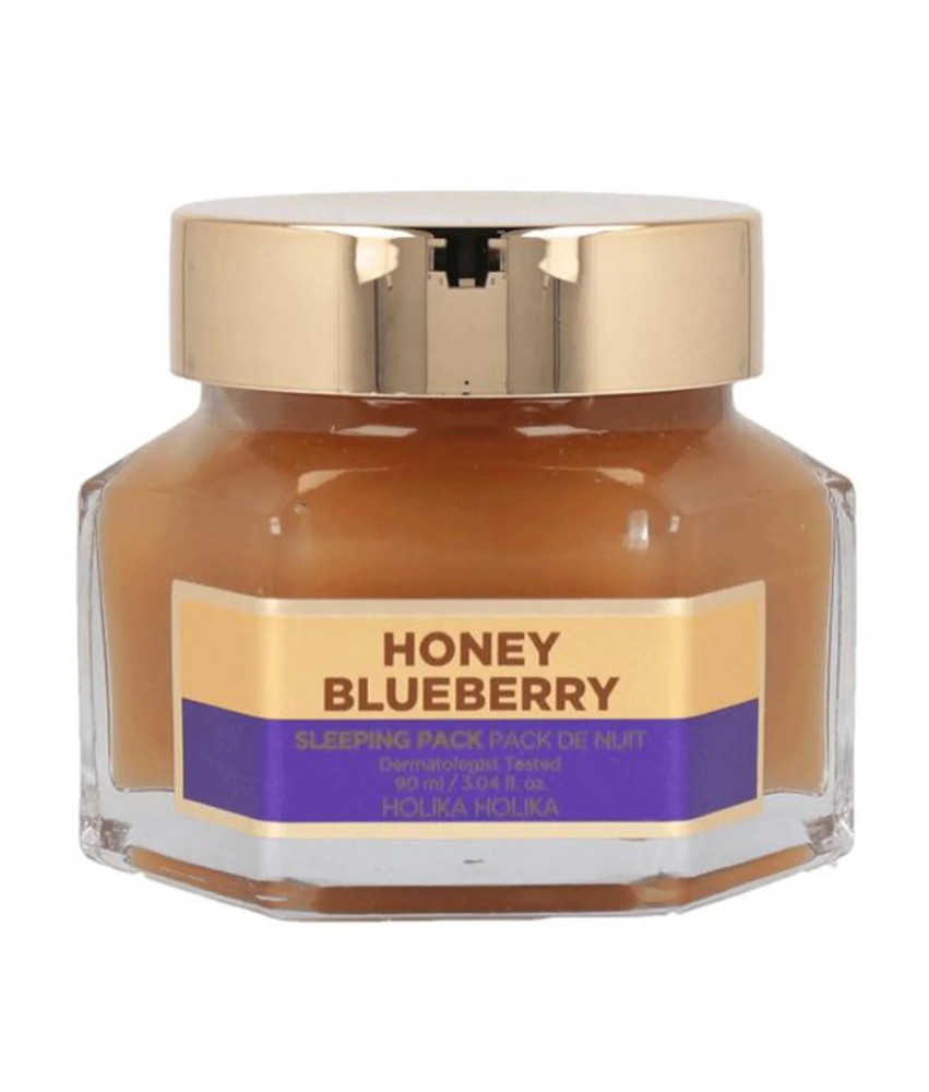 Holika Honey Blueberry Sleeping Pack: Nuit Hydratante 90ml