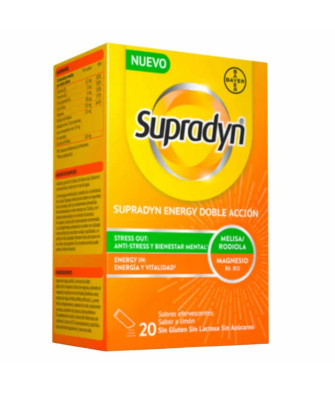 Supradyn Energy Double Action 20 Sachets - Booster d'énergie renforcé