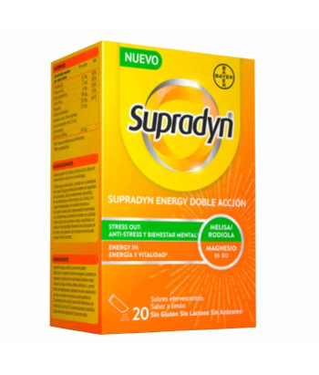 Supradyn Energy Double Action 20 Sachets - Booster d'énergie renforcé