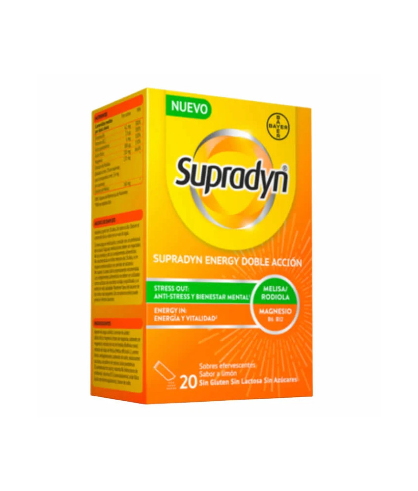 Supradyn Energy Double Action 20 Sachets - Booster d'énergie renforcé