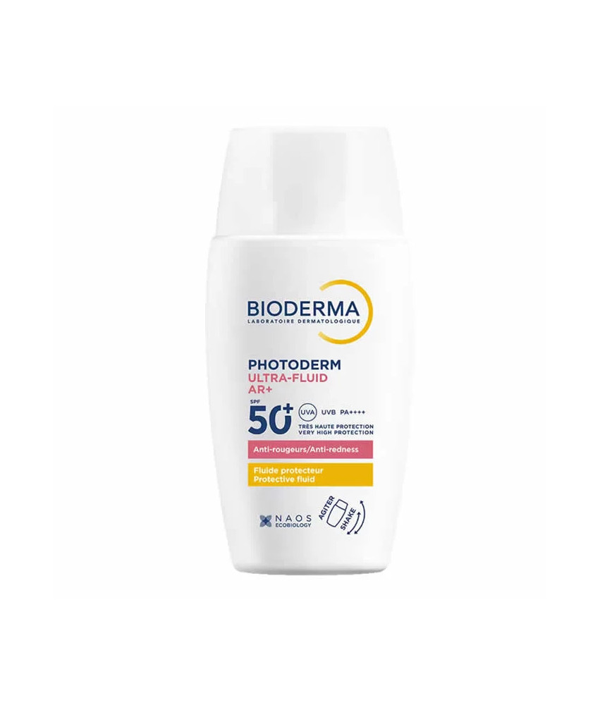 Protection solaire quotidienne - Bioderma Photoderm Ultra-Fluid AR+ Spf50+ 40ml