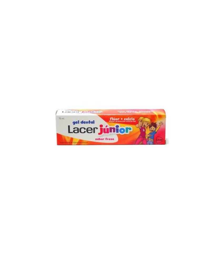 Dentifrice Lacer Junior Gel 75ml Fraise - Protection et plaisir buccal
