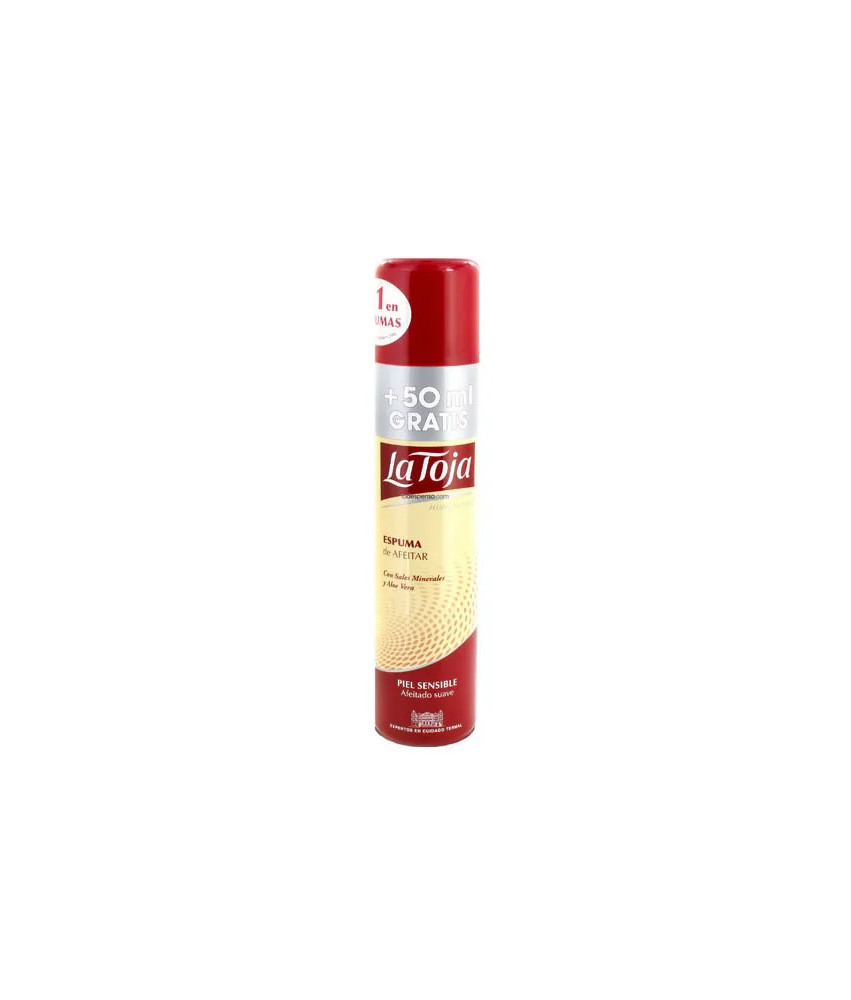 Crème à raser La Toja pour peaux sensibles 250+50ml