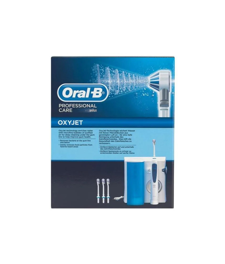 Nettoyez en profondeur avec l'Irrigateur Oral-B Professionnel Oxyjet MD20