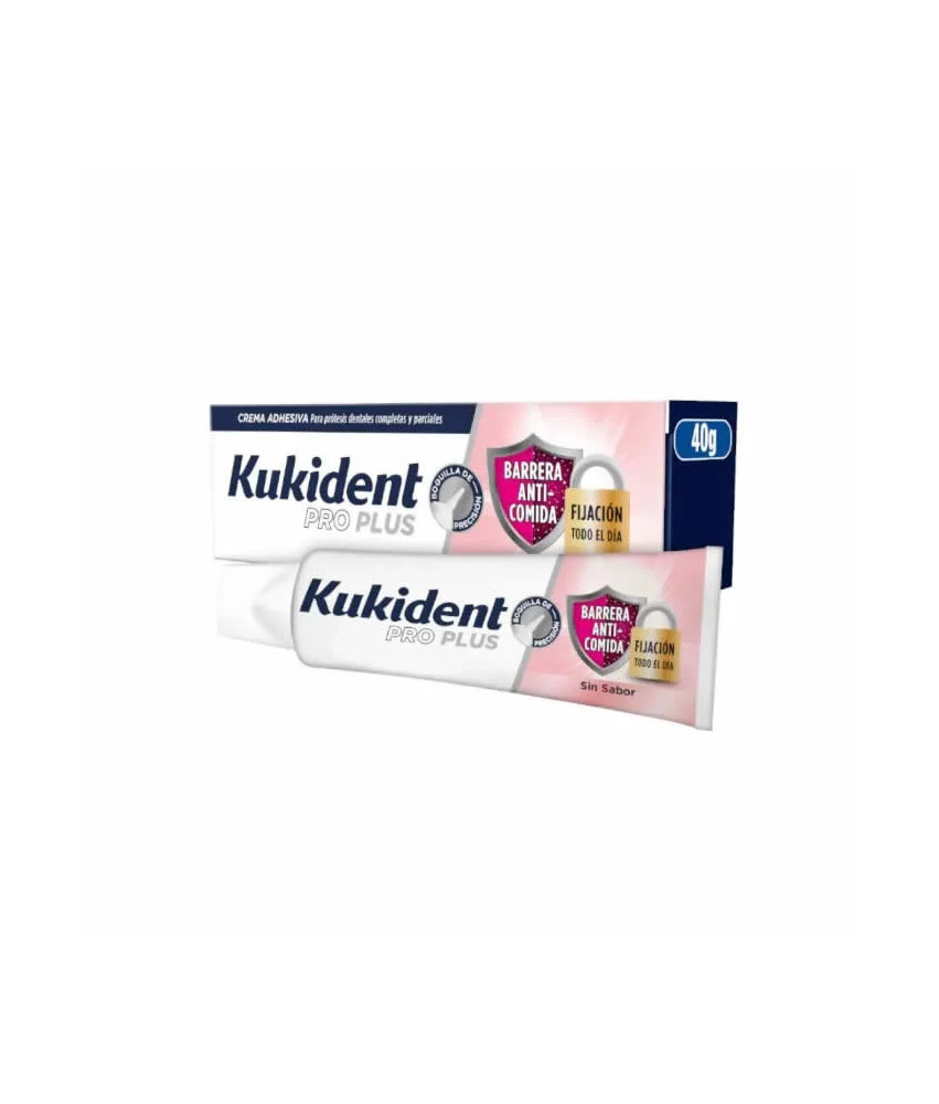 Adhésif Dentaire Kukident Pro Plus 40g - Tenue Toute la Journée