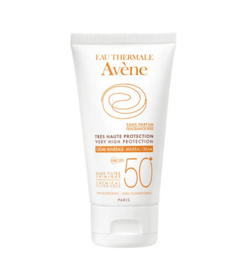 Protection solaire ultime pour le visage: Avène Crème Minérale SPF50+ 50ml