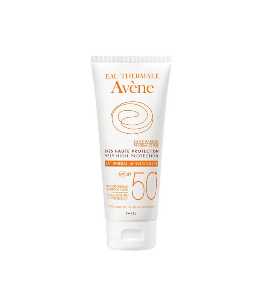 Protection solaire efficace: Avene Lait Minérale SPF50+ 100ml