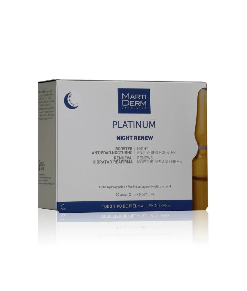 Renouvelez votre peau avec les ampoules Martiderm Platinum Night