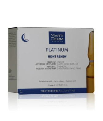 Renouvelez votre peau avec les ampoules Martiderm Platinum Night