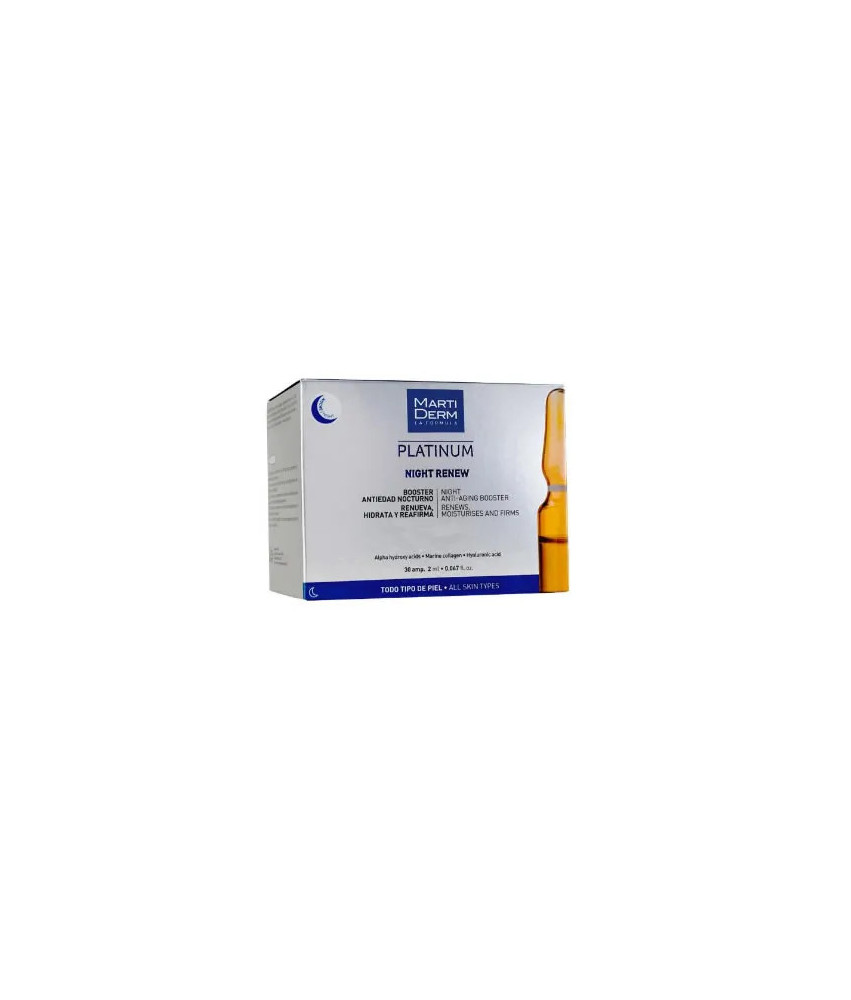 Renouvelez votre peau avec les ampoules Martiderm Platinum Night 30x2ml