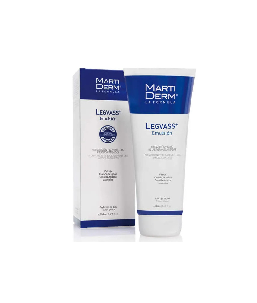 Martiderm Legvass Émulsion 200ml - Soignez vos jambes avec légèreté