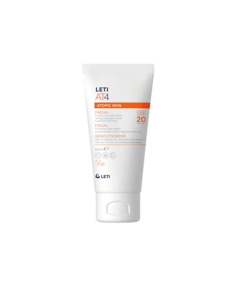 Crème solaire Leti At4 Visage SPF20 50ml