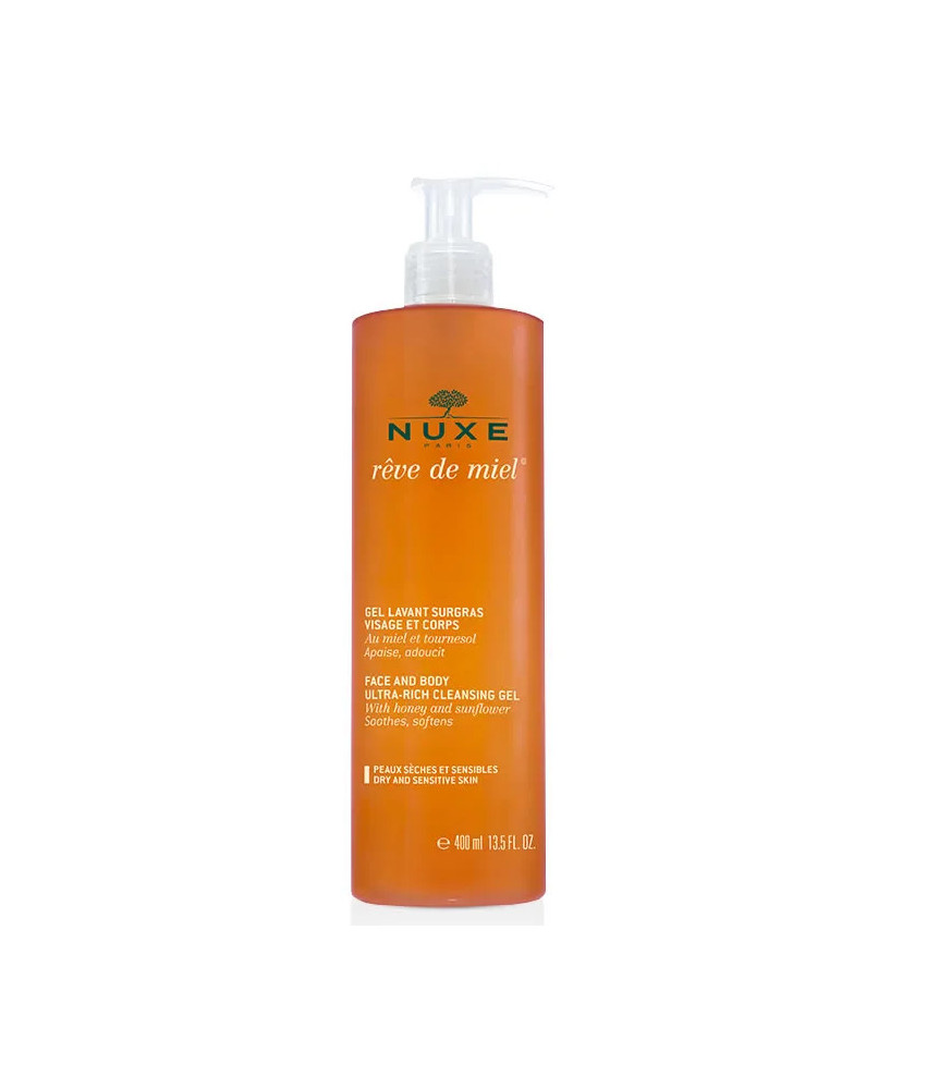 Gel lavant visage et corps Nuxe Rêve De Miel 400ml