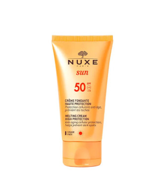 Protection solaire optimale pour le visage avec Nuxe Sun Crème Fondante SPF50 50ml
