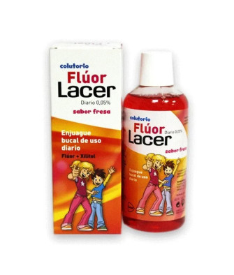 Bain de Bouche Lacer® 0,05 Fluor Fraise 500ml