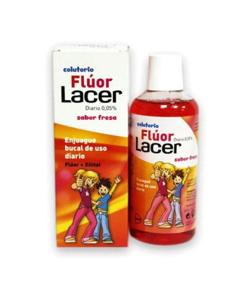 Bain de Bouche Lacer® 0,05 Fluor Fraise 500ml