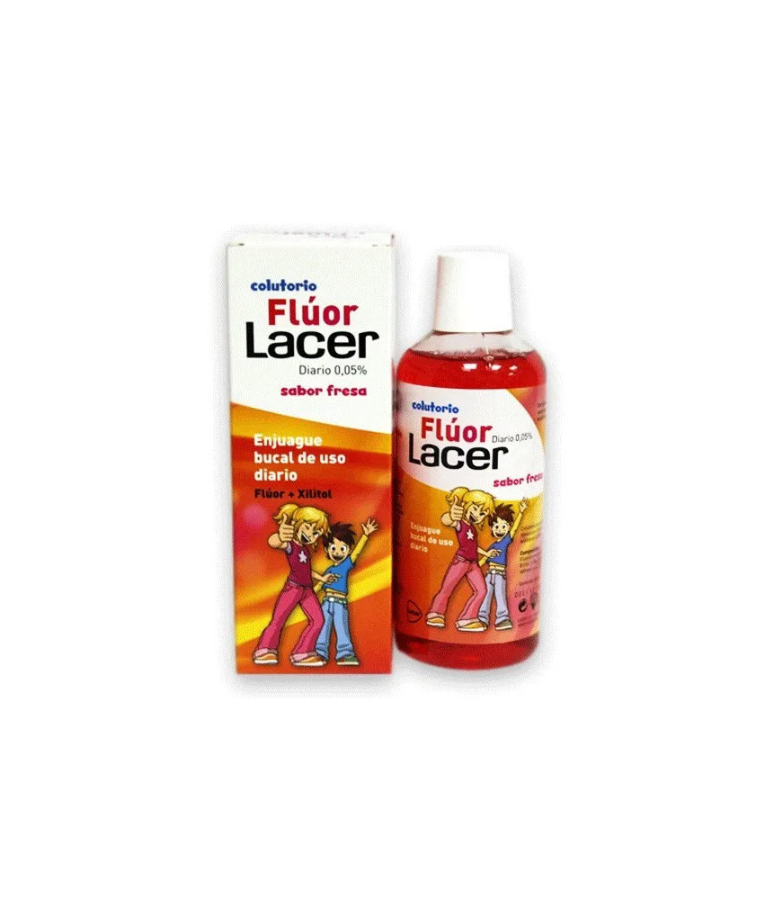 Bain de Bouche Lacer® 0,05 Fluor Fraise 500ml