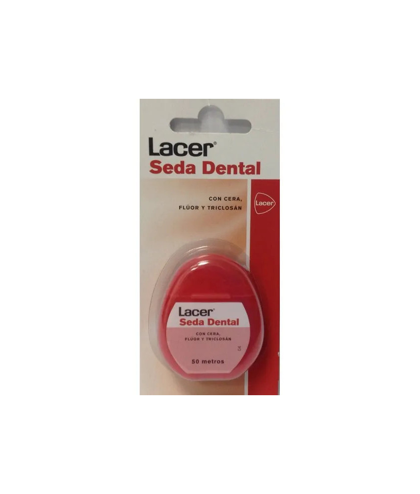 Fil Dentaire Lacer, Cire et Fluorure 50m 1ud - Préservez votre sourire
