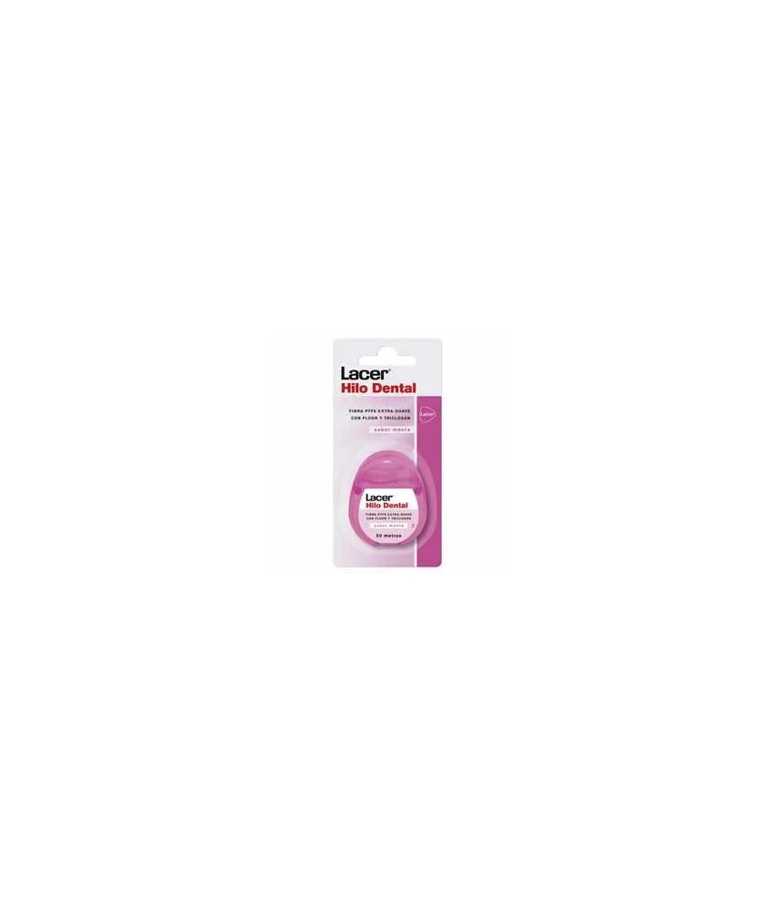 Fil dentaire extra doux avec fluorure et triclosan 50m - Hygiène bucco-dentaire efficace
