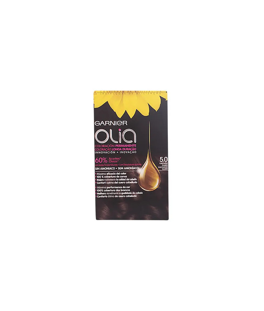 Coloration Permanente Garnier Olia 5,0 Marron Clair