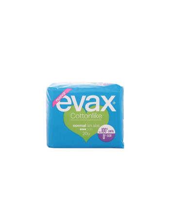 Serviettes Hygiéniques Evax Cottonlike Normal 20 Unités