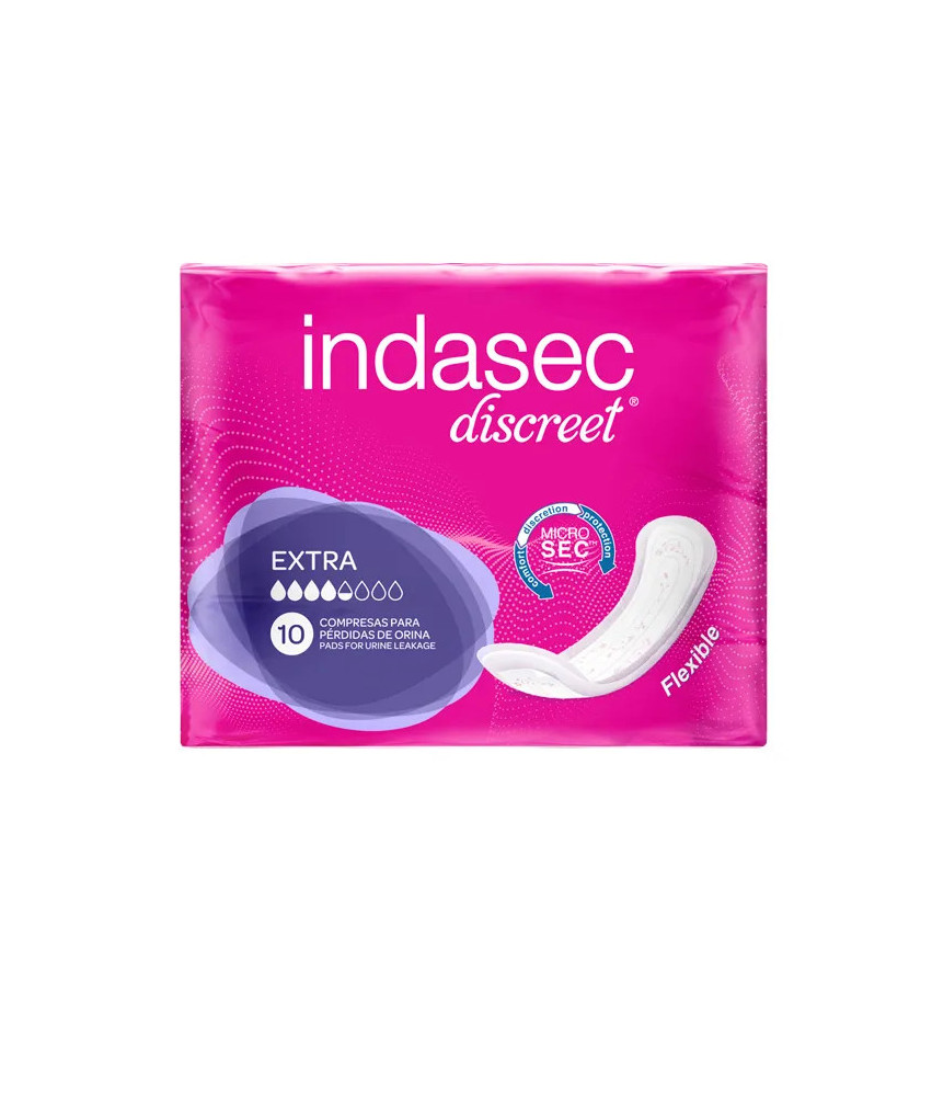Indasec Dermoseda Compresa Incontinence Extra 10 pcs - Protection Intime