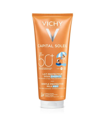 Vichy Capital Soleil Lait Douceur Enfants SPF50 300ml | Protection Corps routine de soins solaires